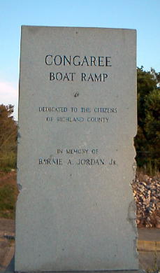 Jordan Memorial Boat Ramp Sign