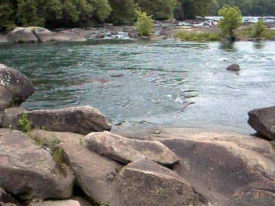 Boulders along the Saluda River