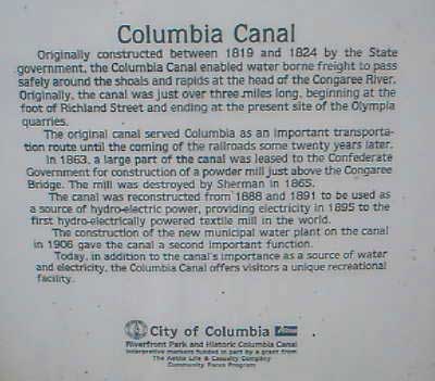 Riverfront Park Canal Sign