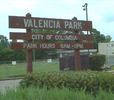 Valencia Park Sign